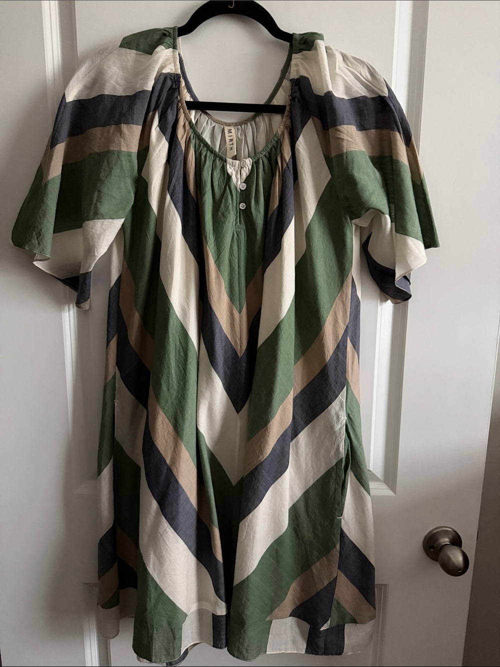 Mirth Seville Dress in Camper Stripe EUC